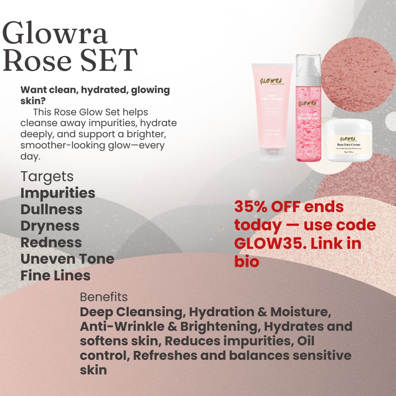 Glowra Facebook ad: GLOWRA - Australian Skincare & Beauty Products