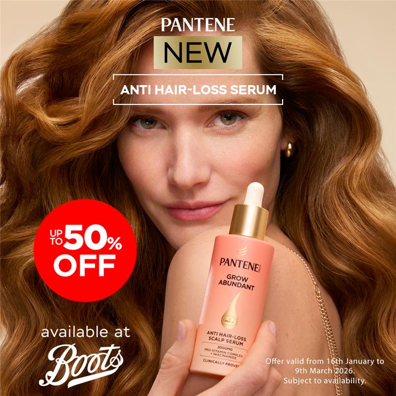 Pantene UK & Ireland Facebook ad from Jan 16, 2026