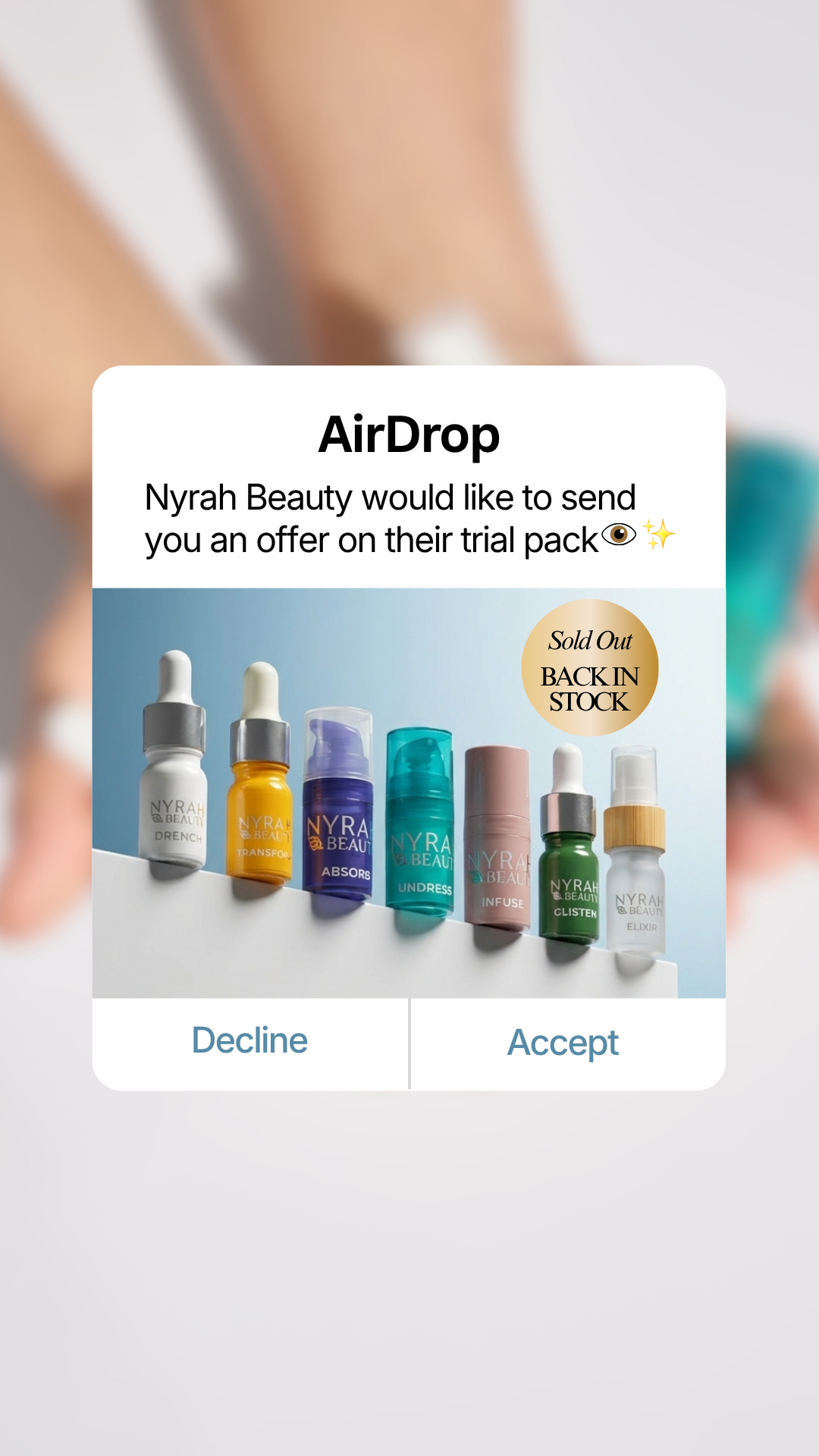 Nyrah Beauty Facebook ad