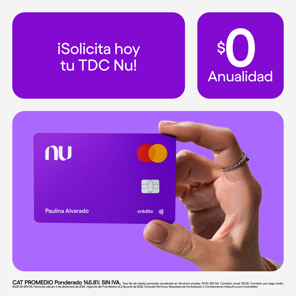 Nu México Facebook ad
