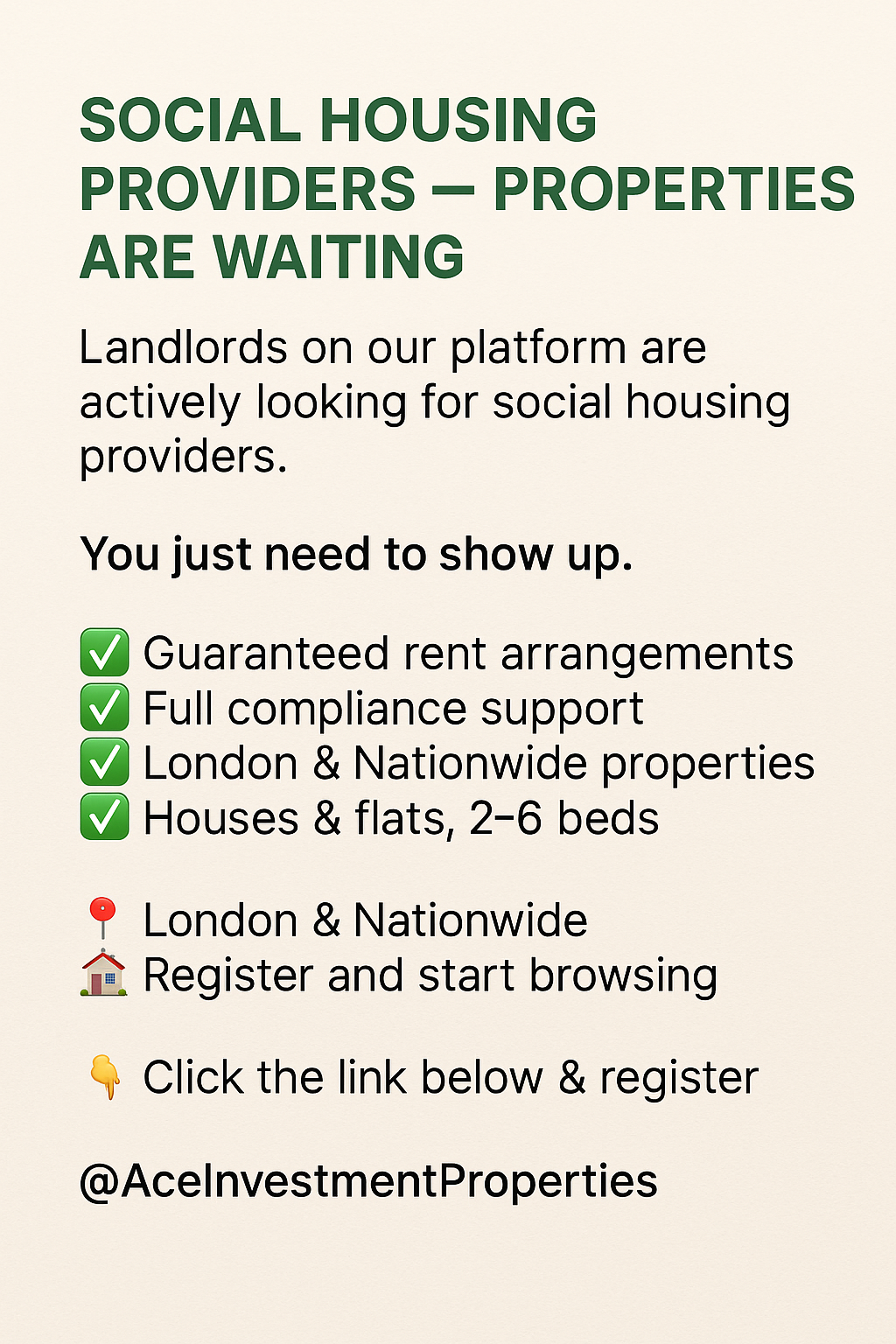 Ace Investment Properties Facebook ad