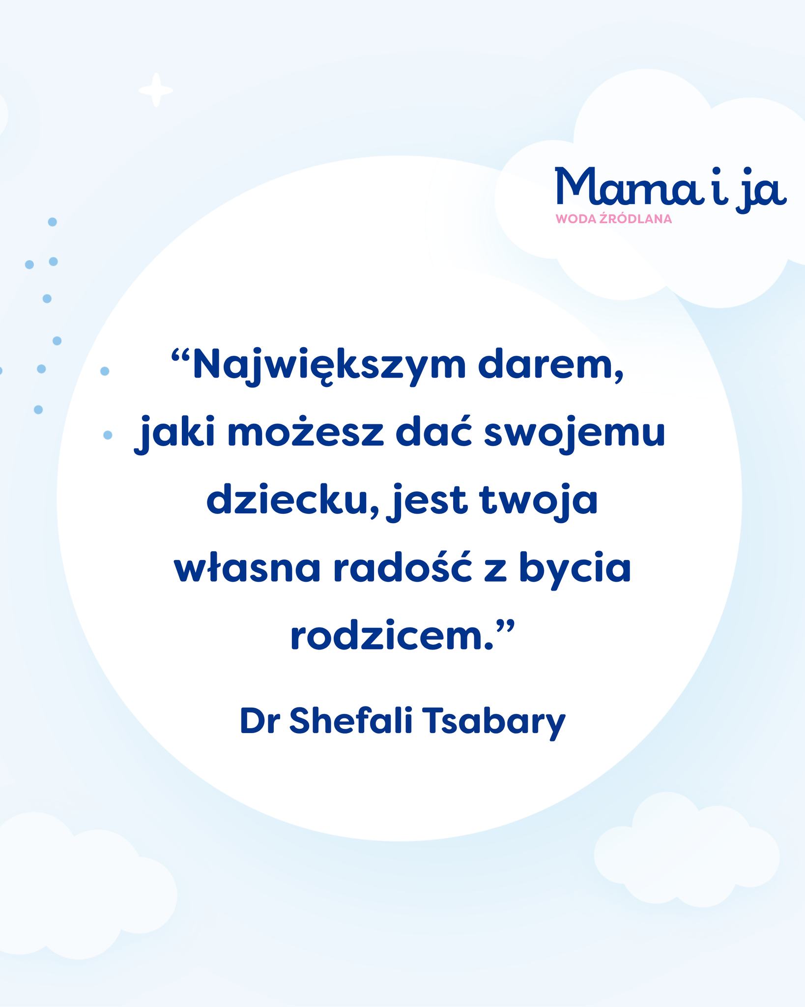 Mama i ja Facebook ad: Największym darem, jaki możesz dać swojemu dziecku, jest…
