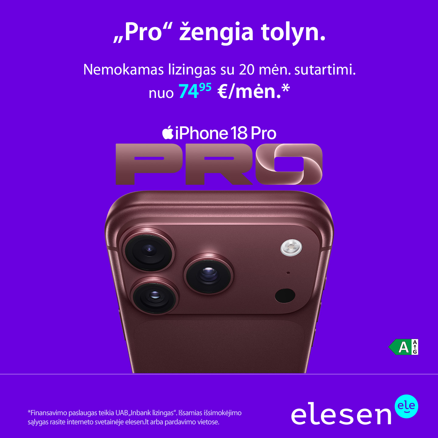 iLietuva Facebook ad: Pro žengia tolyn.