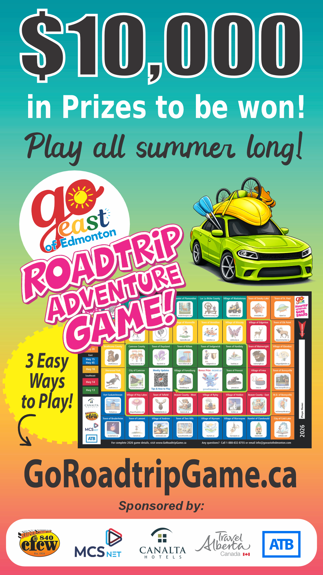 GO EAST of Edmonton Daytrips & Getaways Facebook ad from May 11, 2026