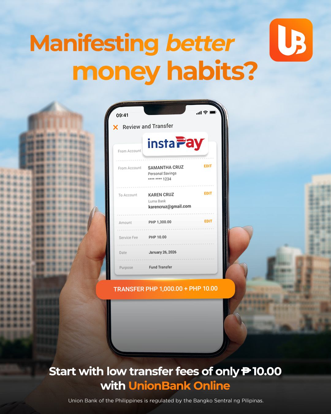 Union Bank of the Philippines Facebook ad