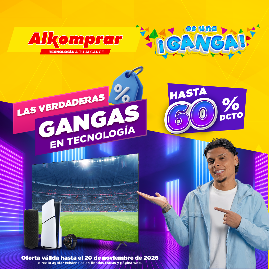 Alkomprar Facebook ad: Hasta 60% Off