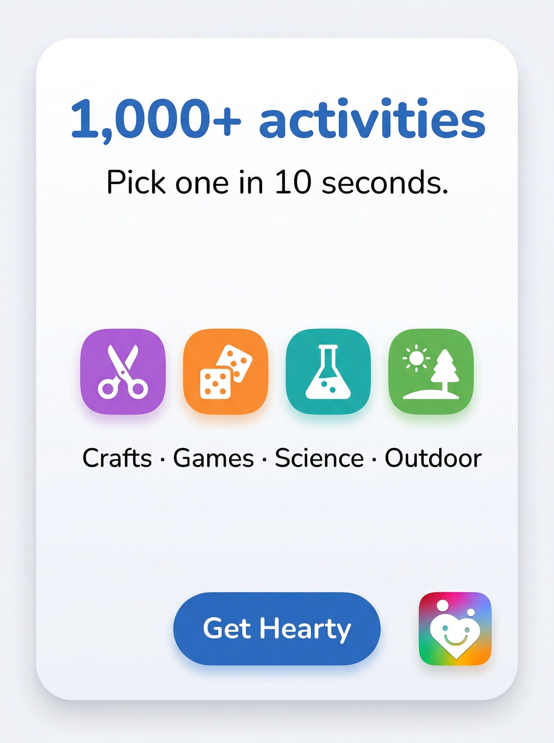 Hearty App Facebook ad