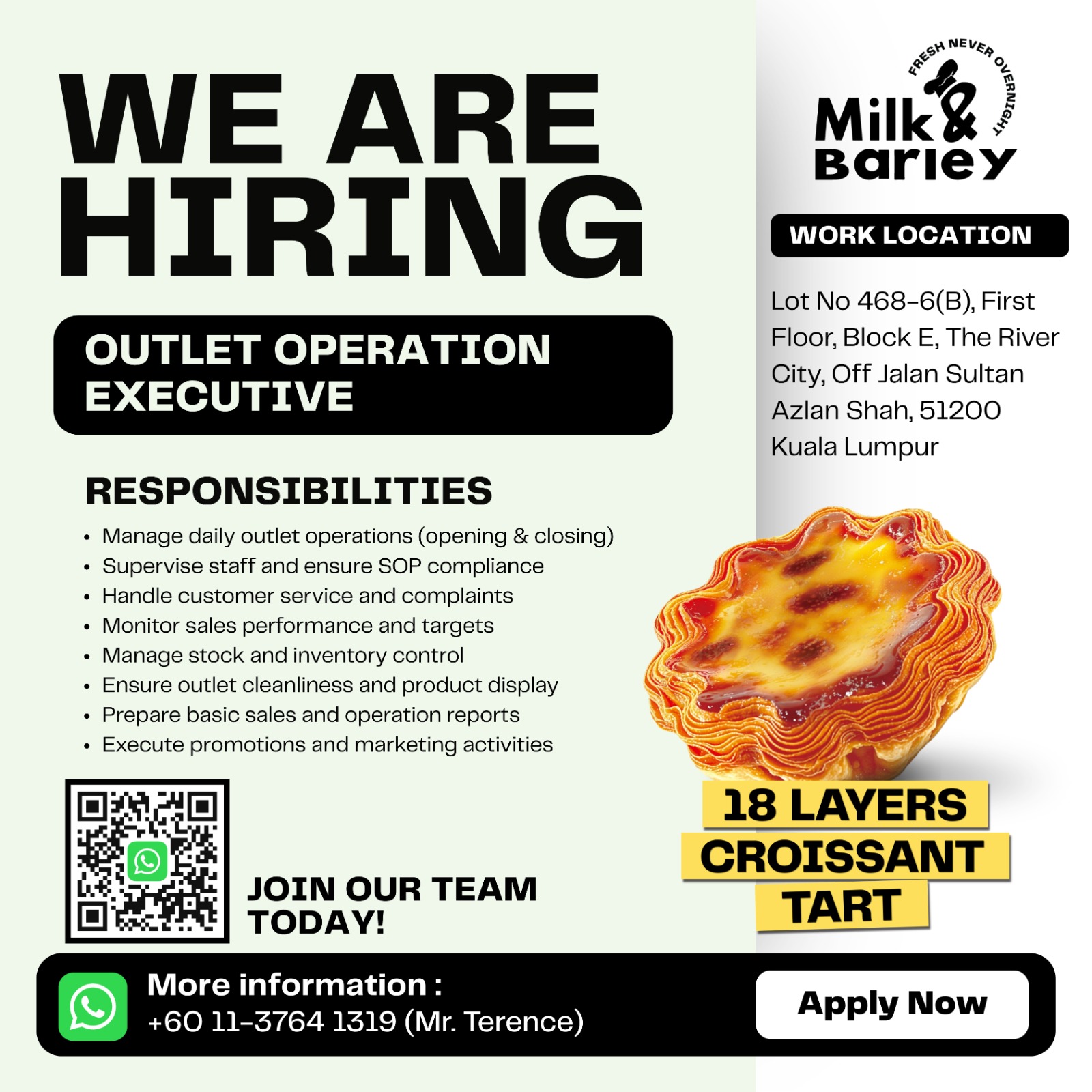 Milk & Barley Facebook ad: Chat with us