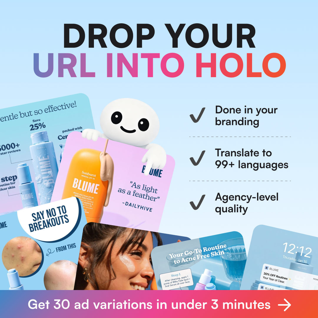 Holo Facebook ad