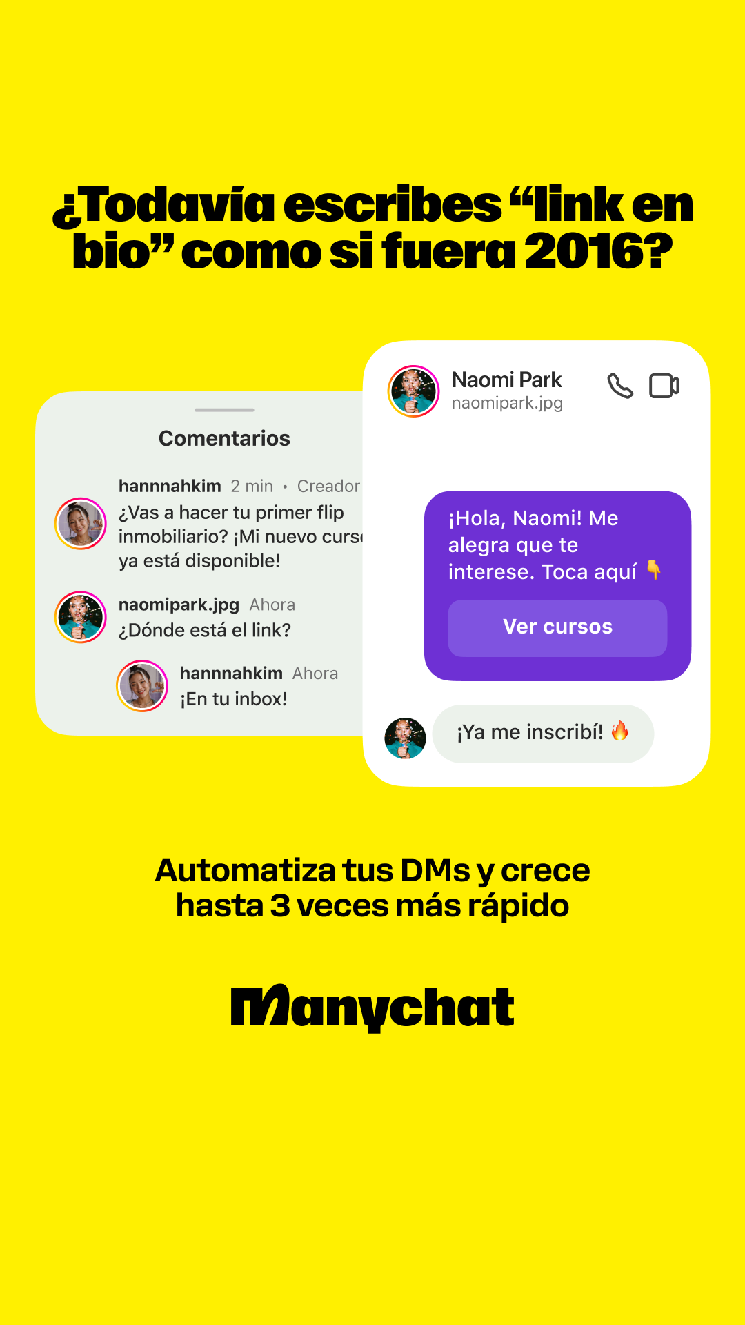 Manychat Facebook ad