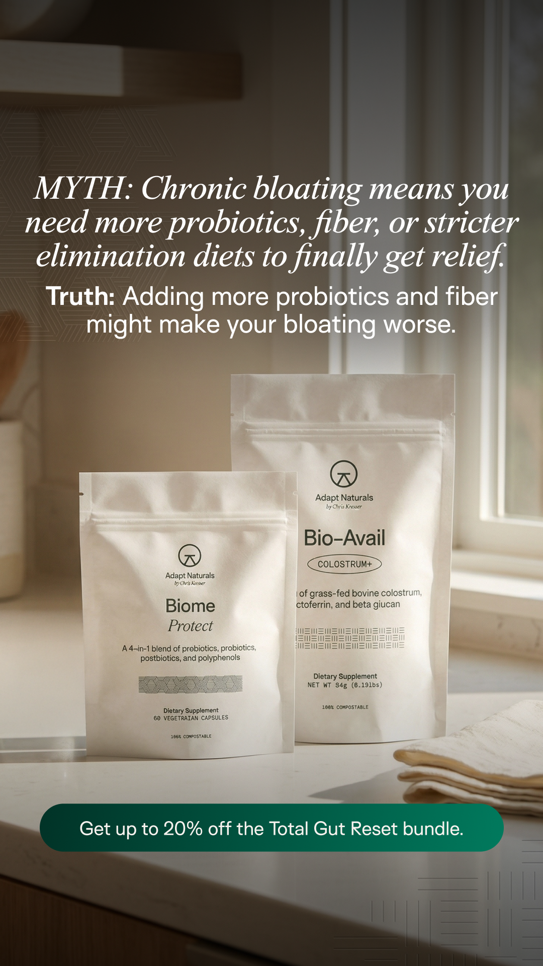 Adapt Naturals Facebook ad