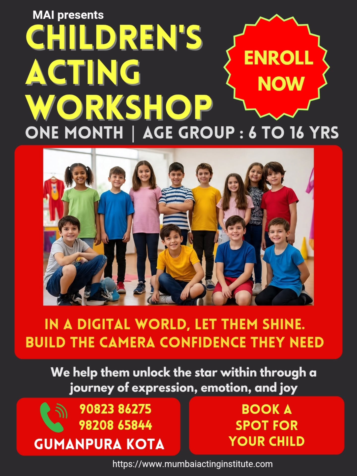 Naresh Panchal Acting Classes, Mumbai Facebook ad: CHILDREN_ACTING_WORKSHOP
