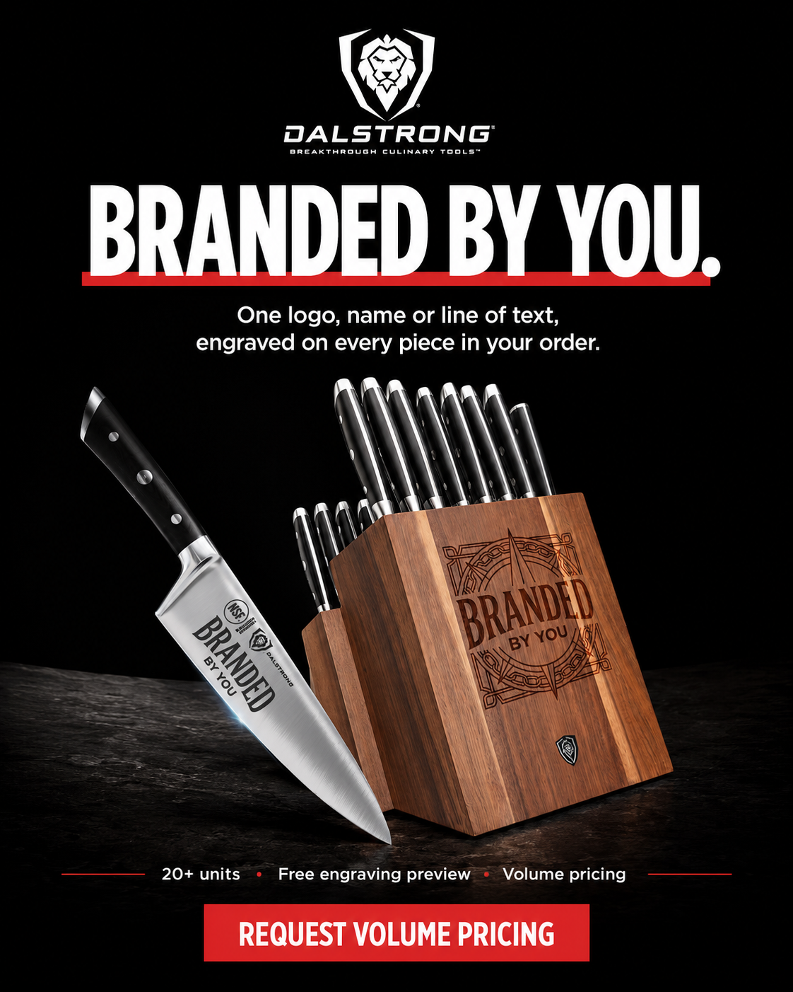 Dalstrong Facebook ad: Branded By You