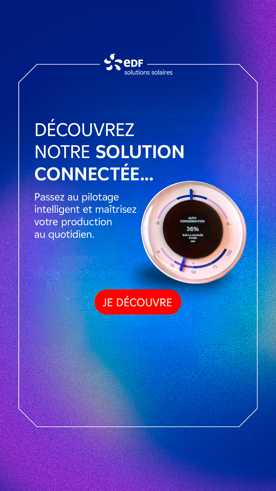 EDF solutions solaires Facebook ad