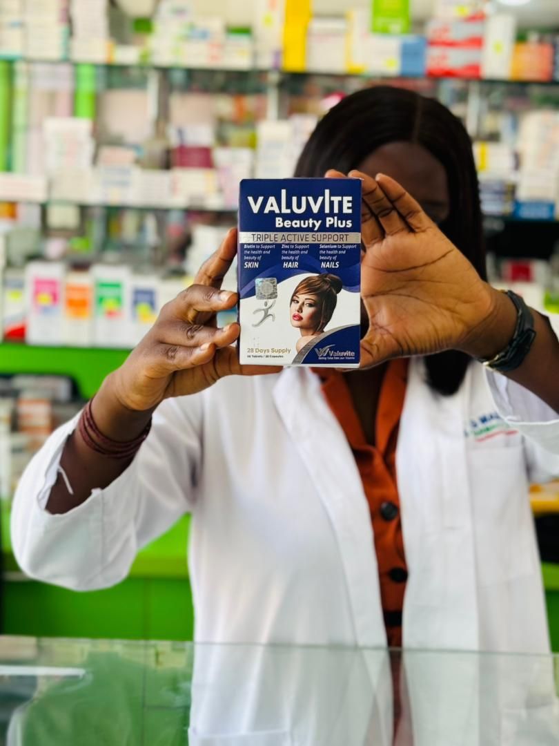 Pharmatrust Pharmacy Limited Facebook ad: VALUVITE BEAUTY PLUS