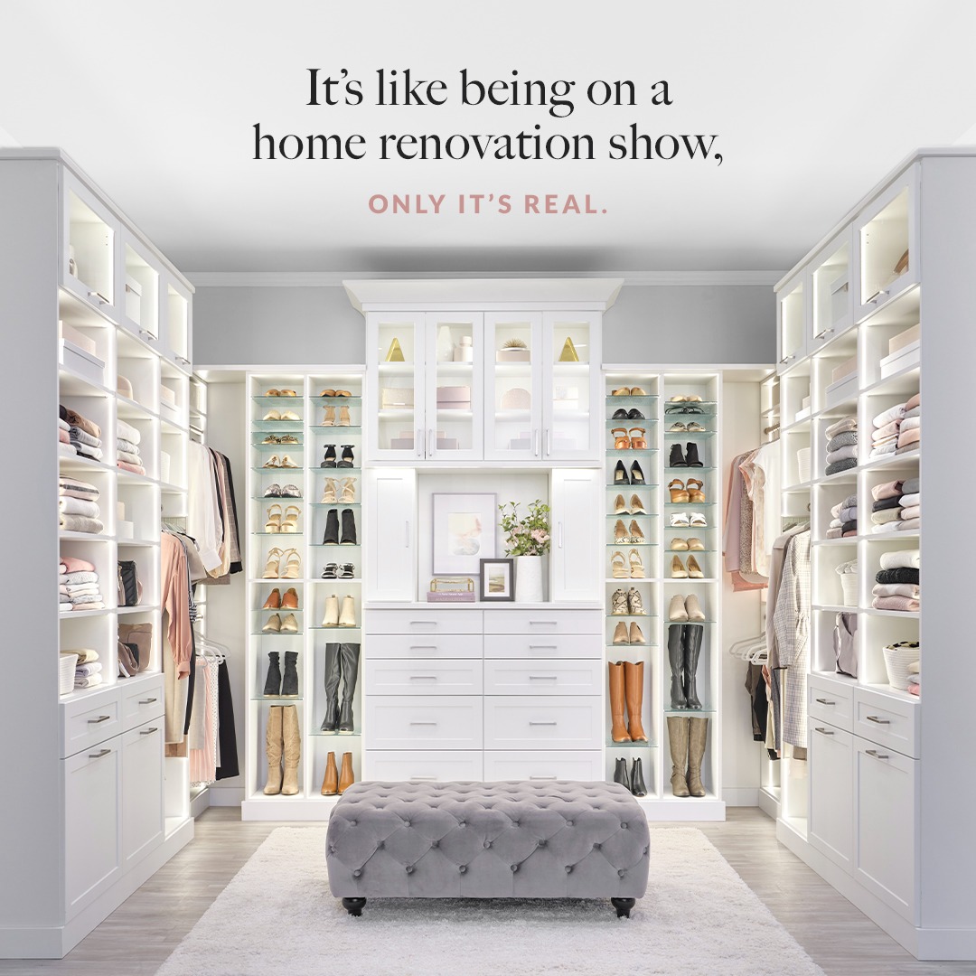 Inspired Closets Facebook ad: Schedule Free Consultation