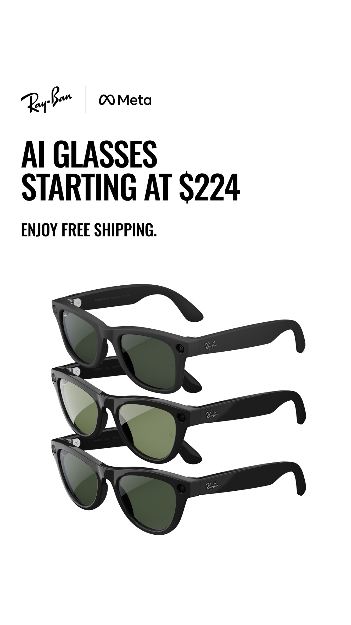 Ray-Ban Meta Facebook ad