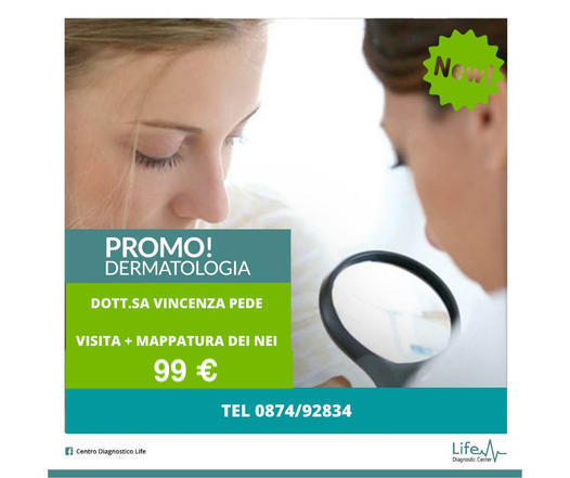 Centro Diagnostico Life Facebook ad: ► Speciale visita + mappatura € 99 anziché…