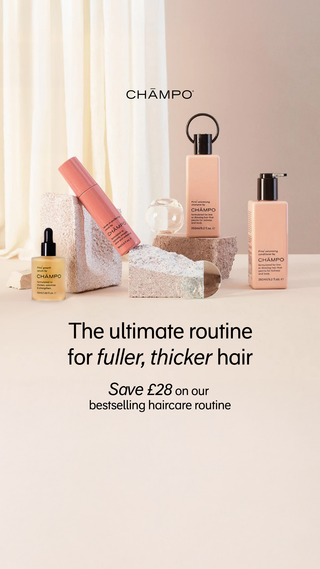 Chāmpo Haircare Facebook ad
