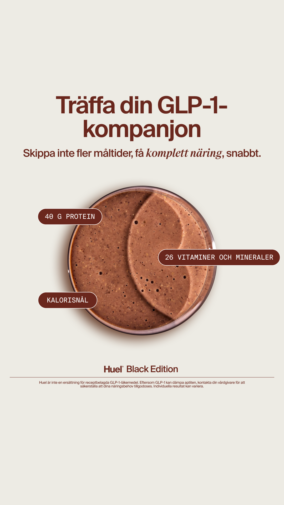 Huel Facebook ad