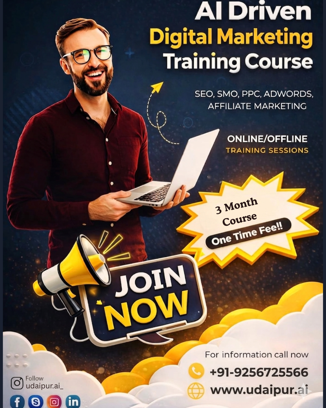 Udaipur Digital Marketing Facebook ad: Unlock Your Dream Career in Digital Marketing!