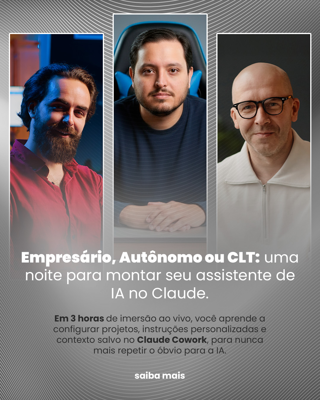 Caio Inteligência Artificial Facebook ad: Domine o Claude