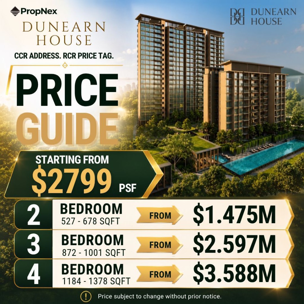 Tony Lee Property Facebook ad: Prices are out for Dunearn House.
