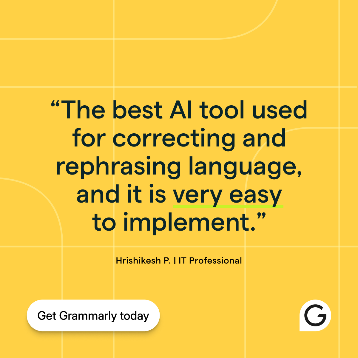 Grammarly Facebook ad