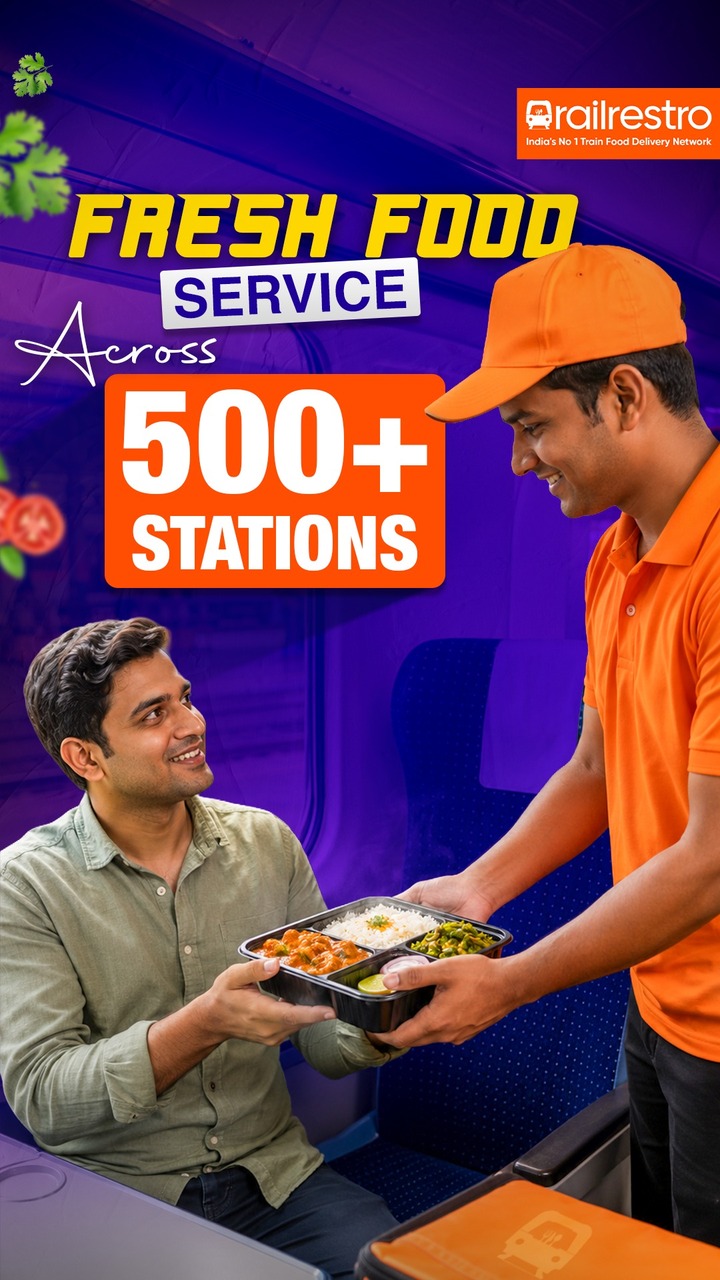 Railrestro Facebook ad: ๐๐๐ญ ๐
๐ซ๐๐ฌ๐ก ๐
๐จ๐จ๐ ๐๐๐ฅ๐ข๐ฏ๐๐ซ๐ฒ ๐๐๐ซ๐จ๐ฌ๐ฌโฆ