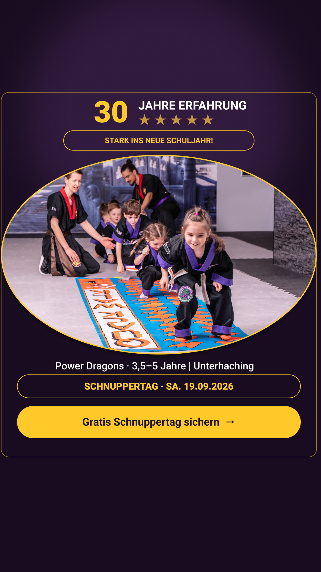 Kampfsport für Kinder München Facebook ad