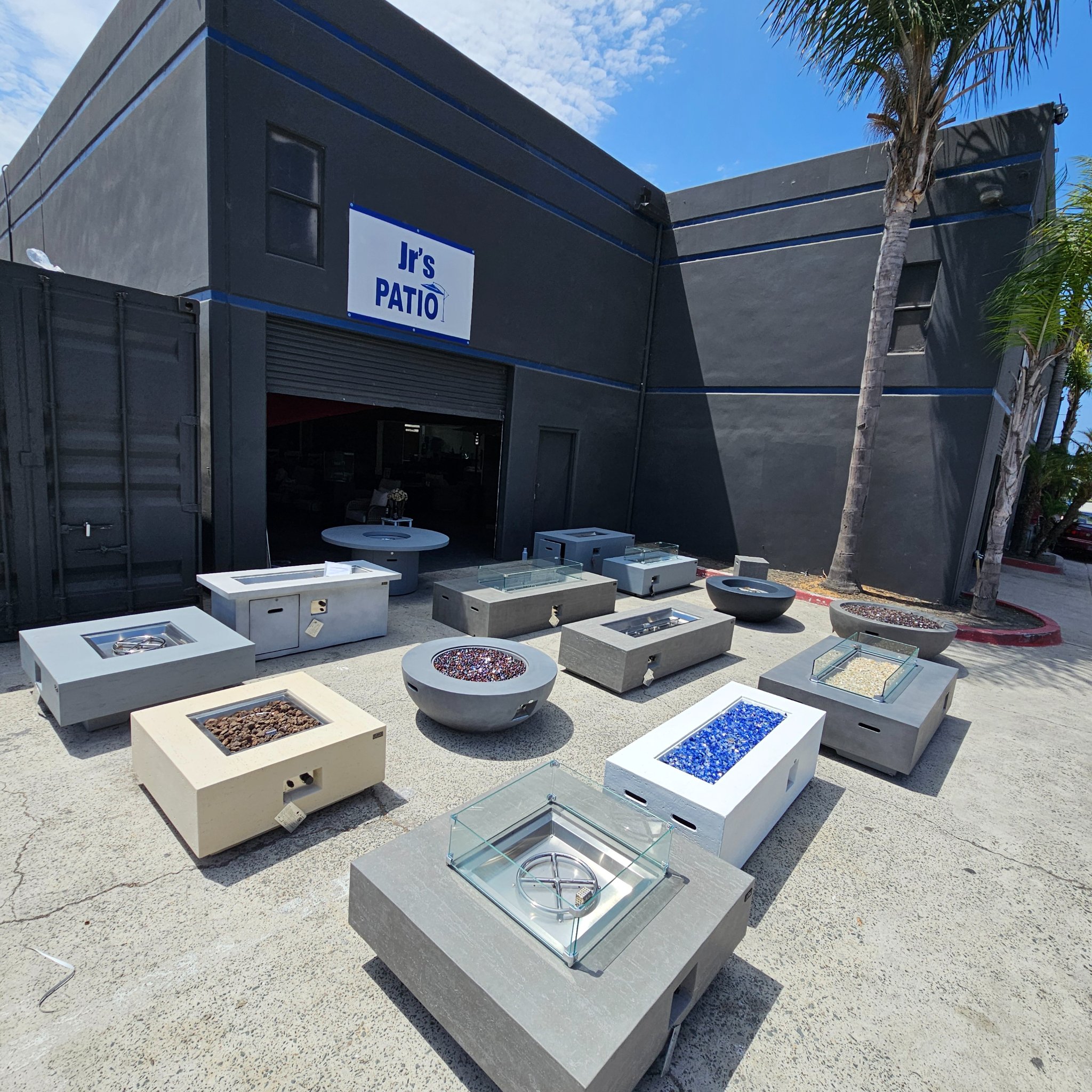 David Katz Facebook ad: New Outdoor Concrete Fire Pit Heater Patio Furniture…