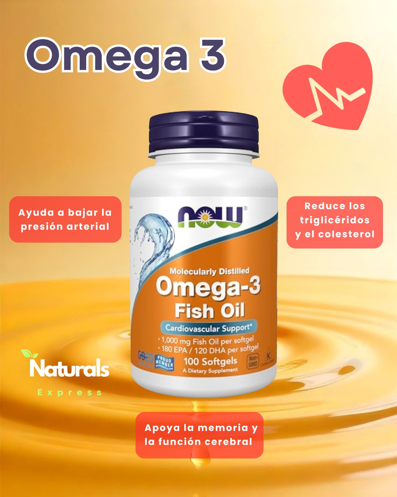 Naturals Express Facebook ad: Cuida tu salud y la de tu familia…