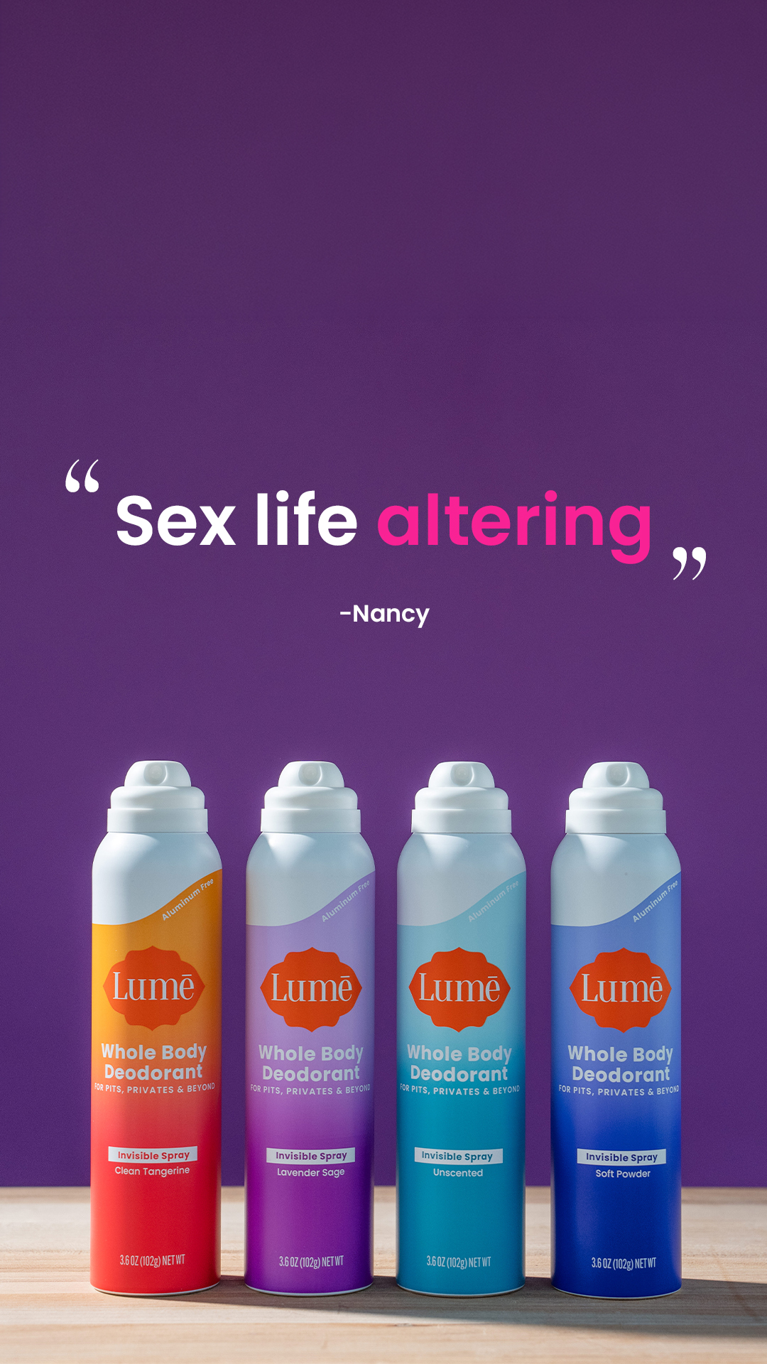 Lume Deodorant Facebook ad