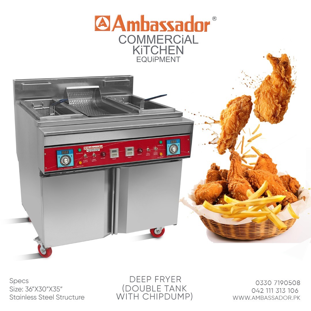 Ambassador commercial Kitchen Equipment Facebook ad: Gas Deep Fryer