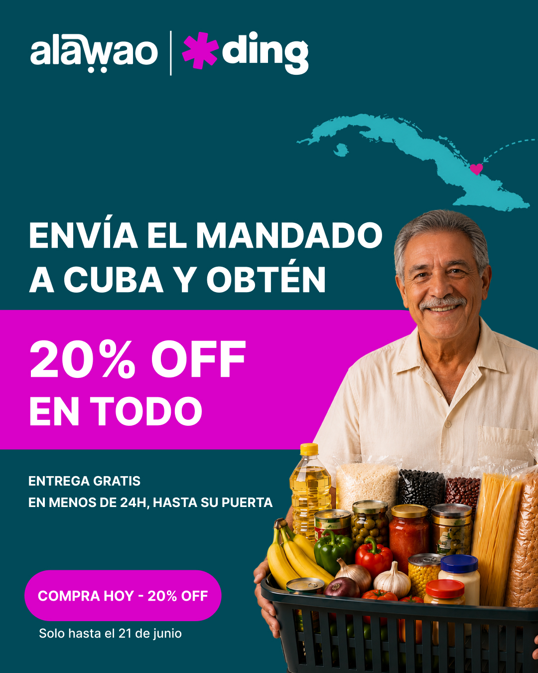 Ding Facebook ad