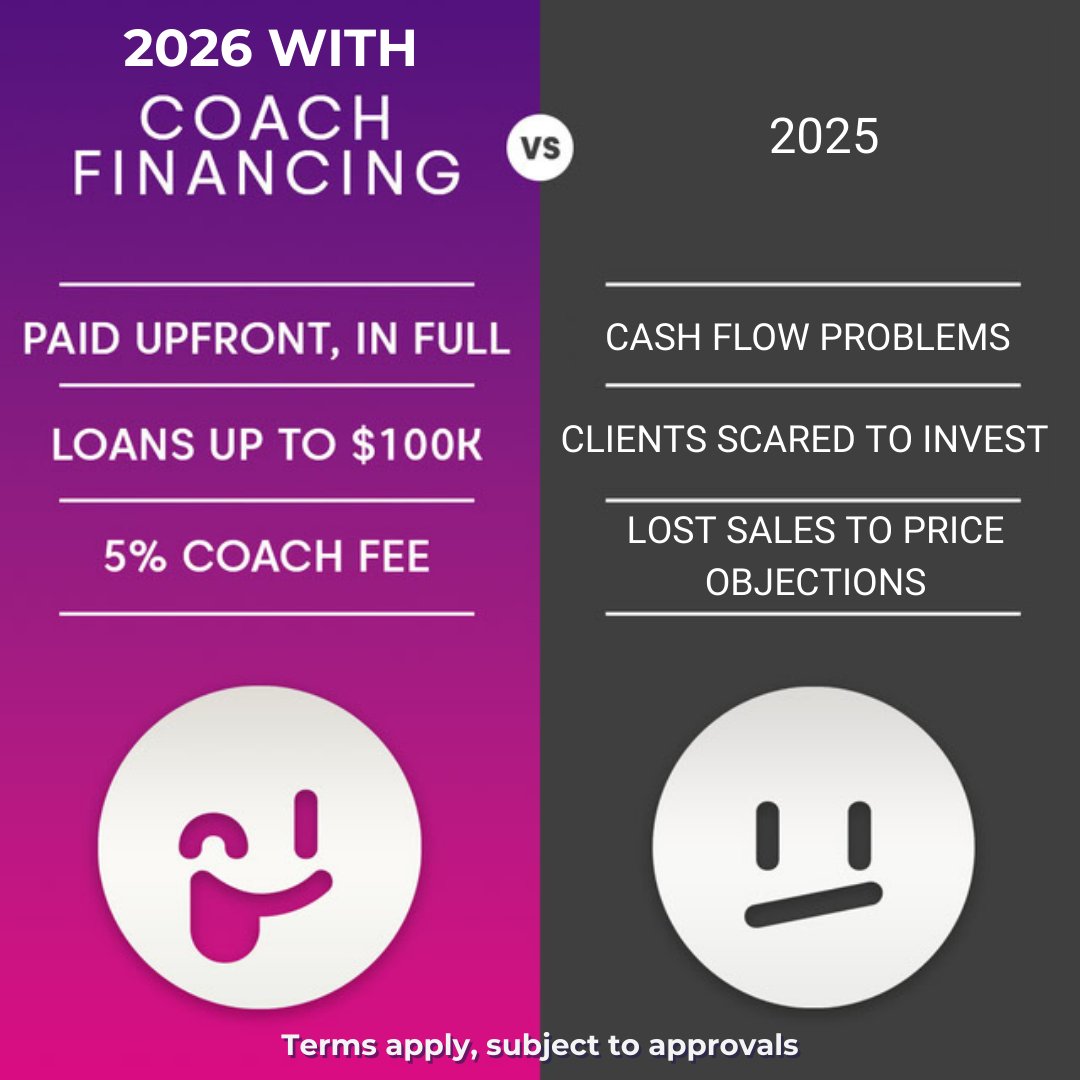 Coach Financing Facebook ad