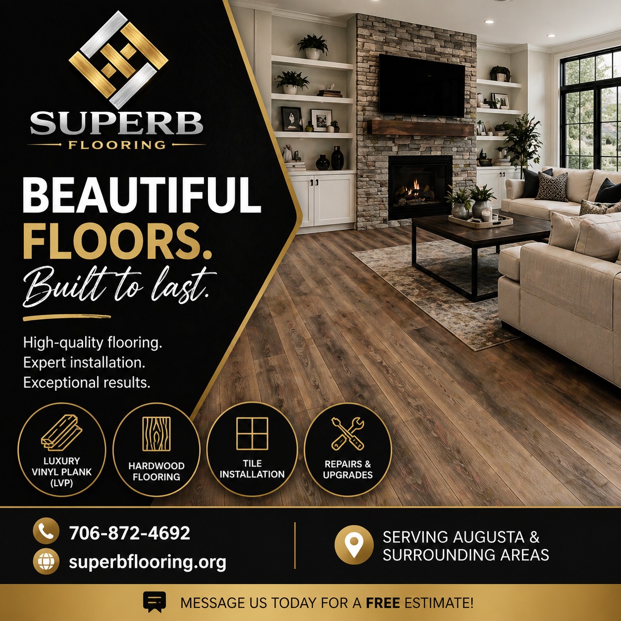 Superb Flooring Llc Facebook ad