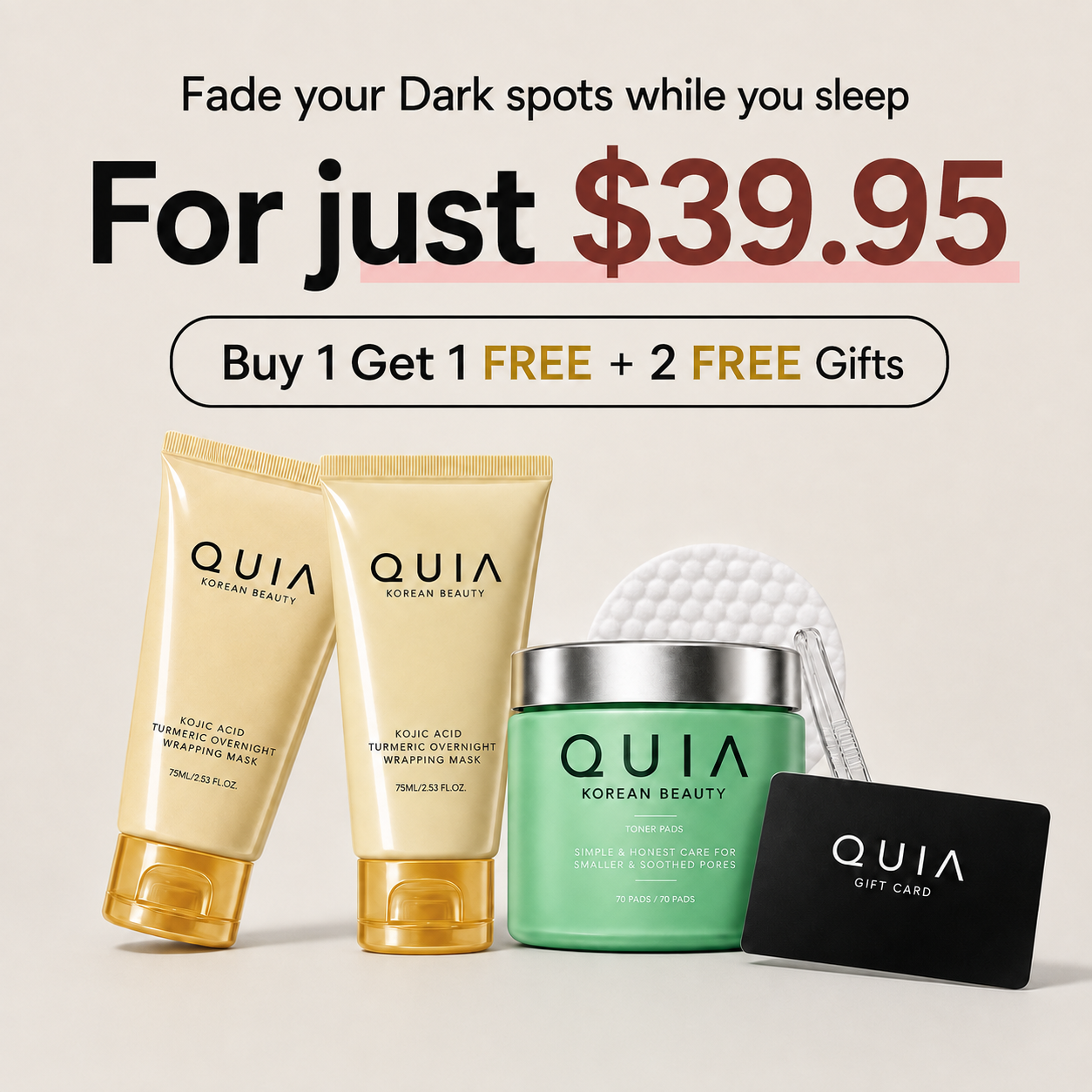 Quia Korean Skincare Facebook ad