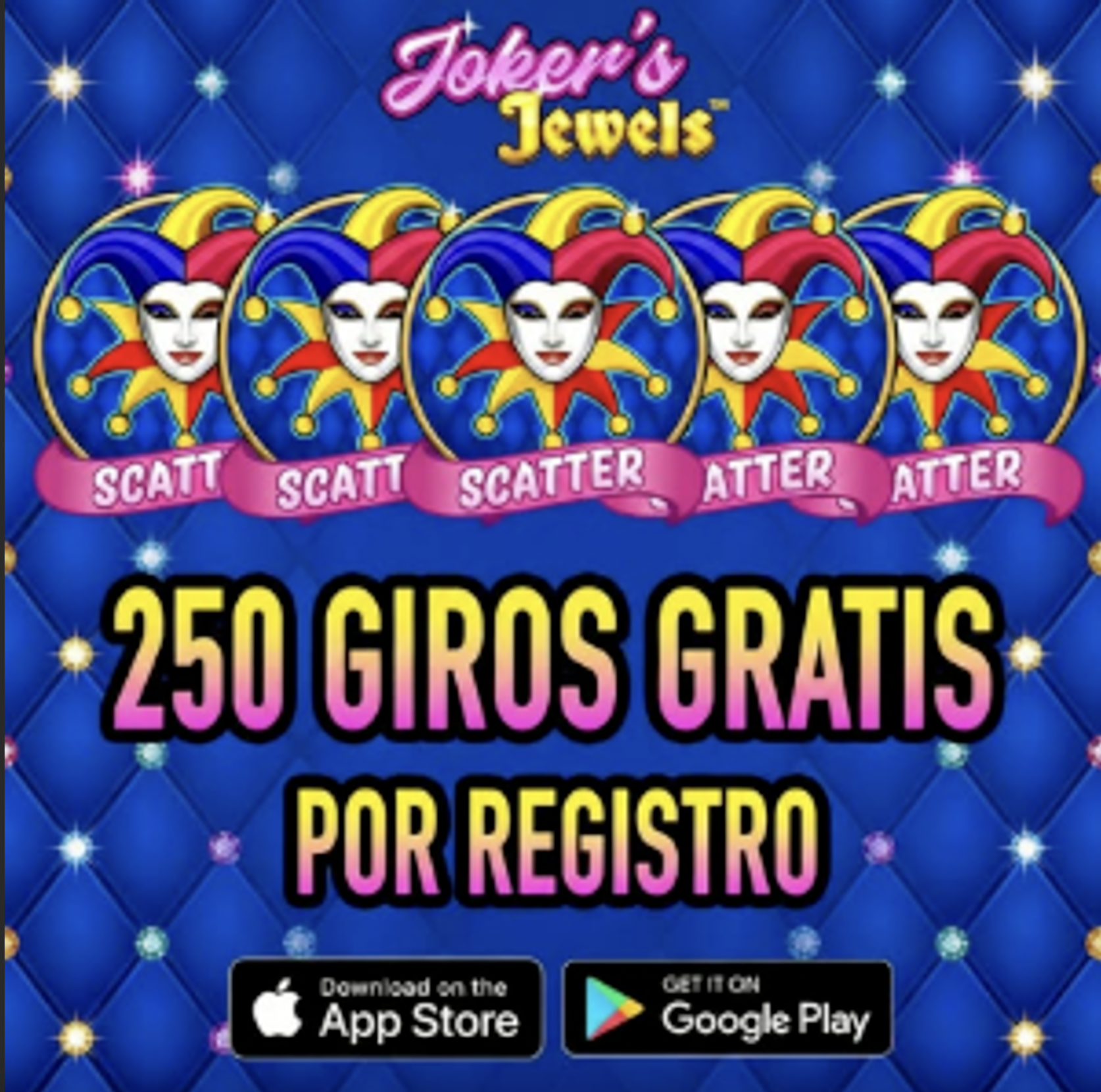 Online Slots Facebook ad: Joker Jewels
