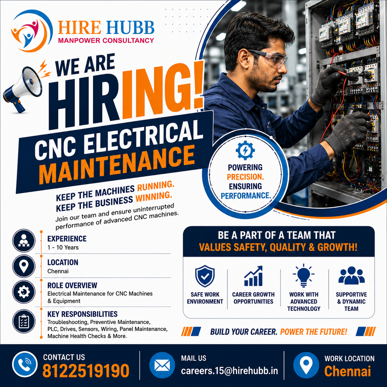 HireHubb-Official Facebook ad: Looking for a challenging role in CNC Maintenance?