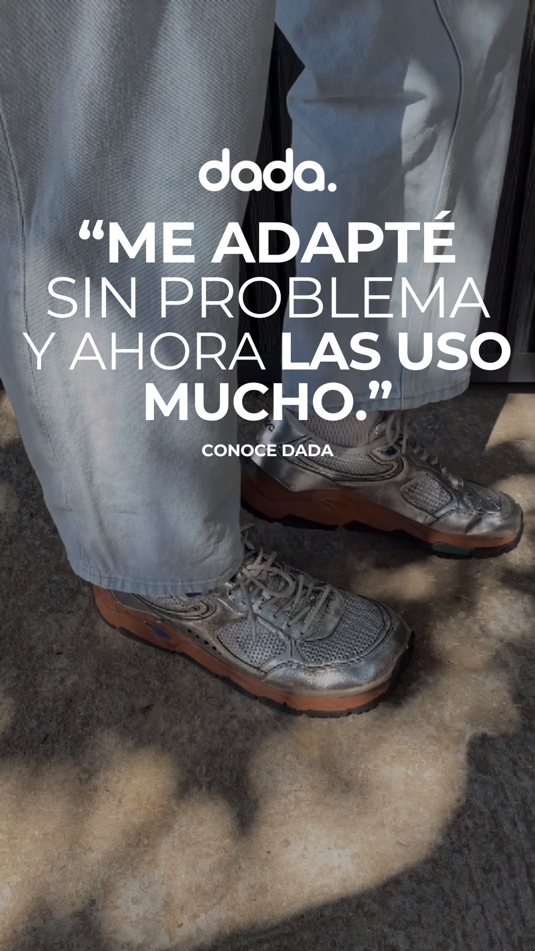 DADA Facebook ad: Adaptación fácil al barefoot
