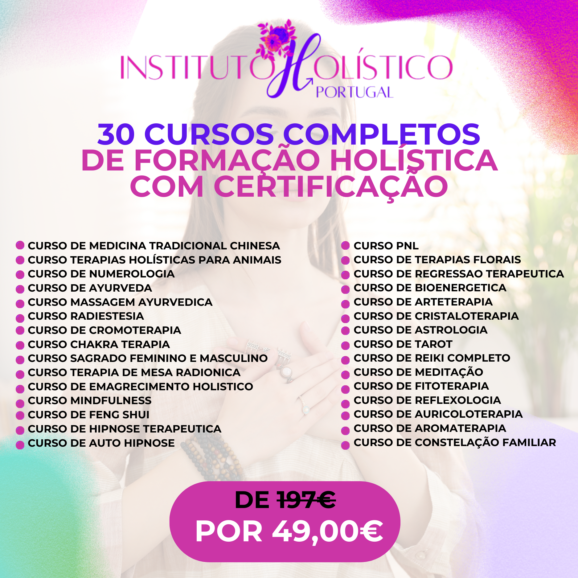 Instituto Holístico Portugal Facebook ad