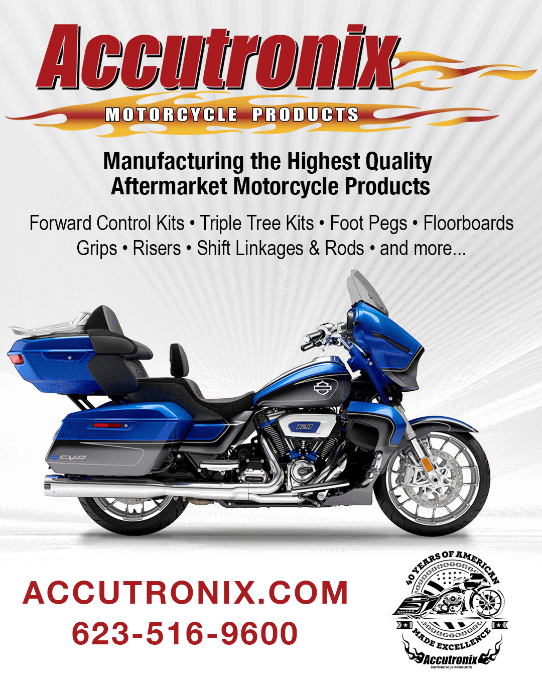 Accutronix Facebook ad: Since 1985, Accutronix has been manufacturing premium…
