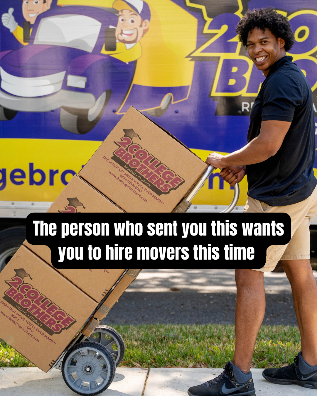 2 College Brothers Moving and Storage Facebook ad: Tampa’s Most Trusted Movers