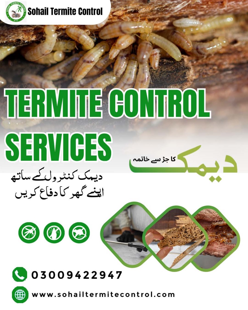 Sohail Termite Control Services Facebook ad: Chat with us