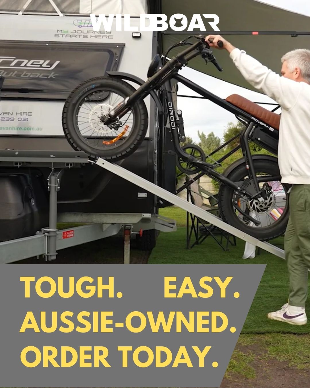 Wild Boar Bike Racks Facebook ad from Oct 31, 2025
