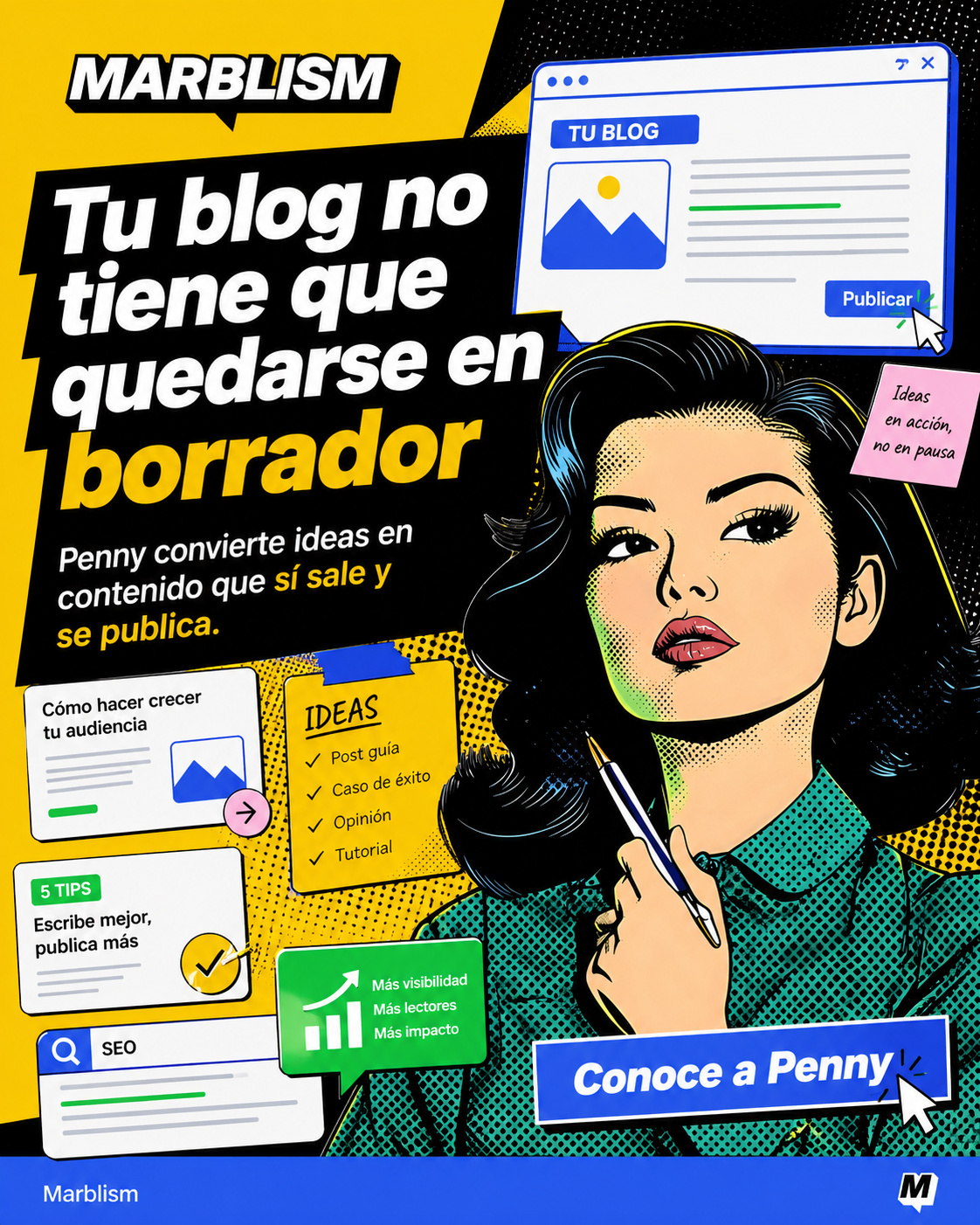 Marblism Facebook ad