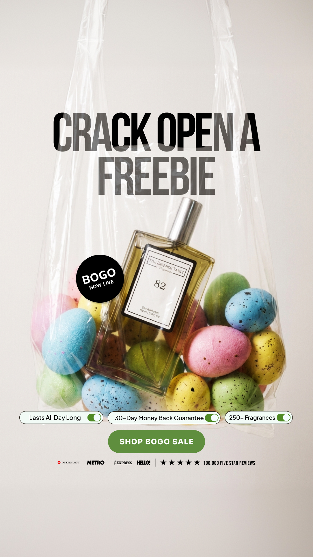 The Essence Vault Facebook ad