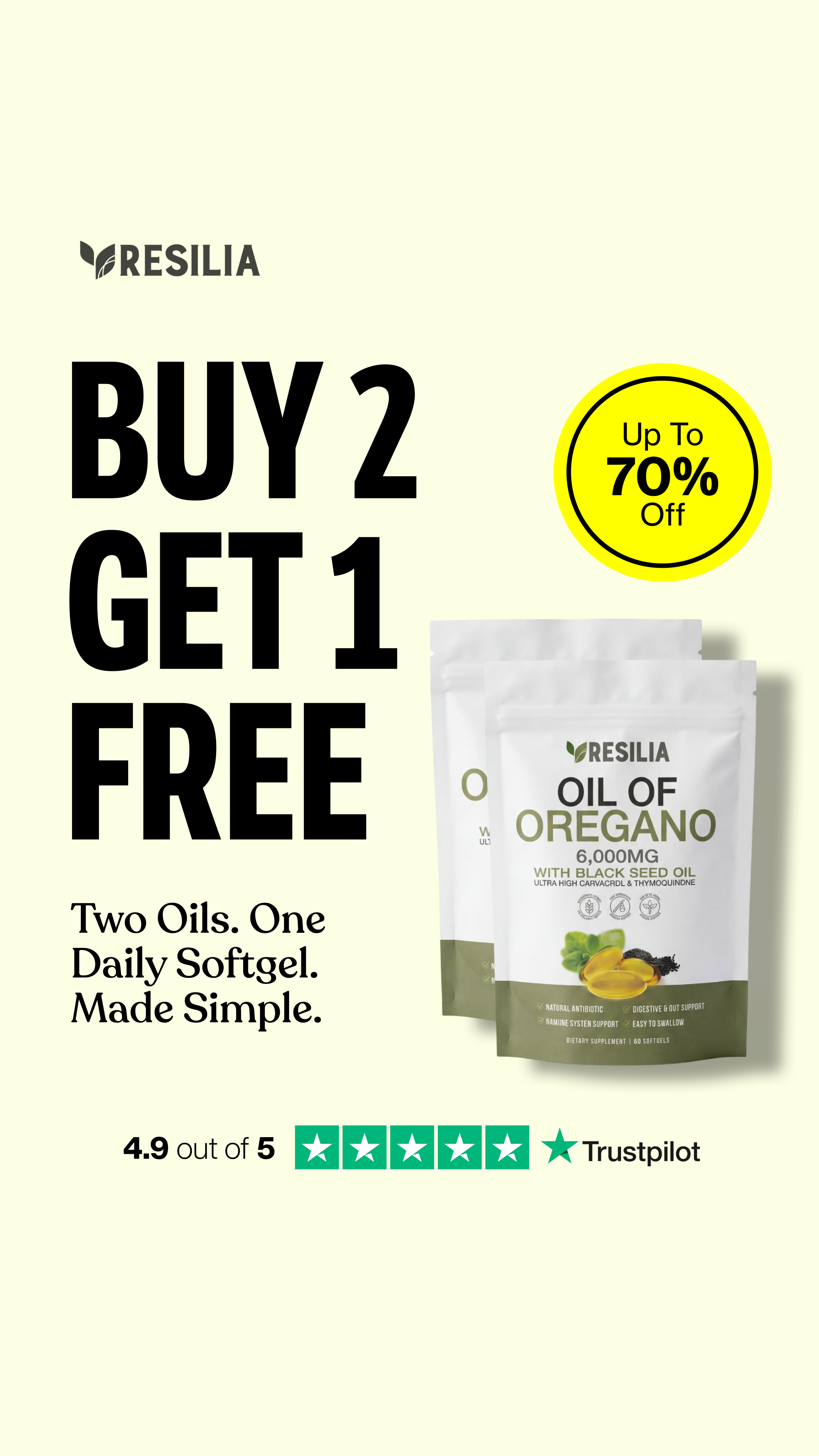 TryResilia Facebook ad