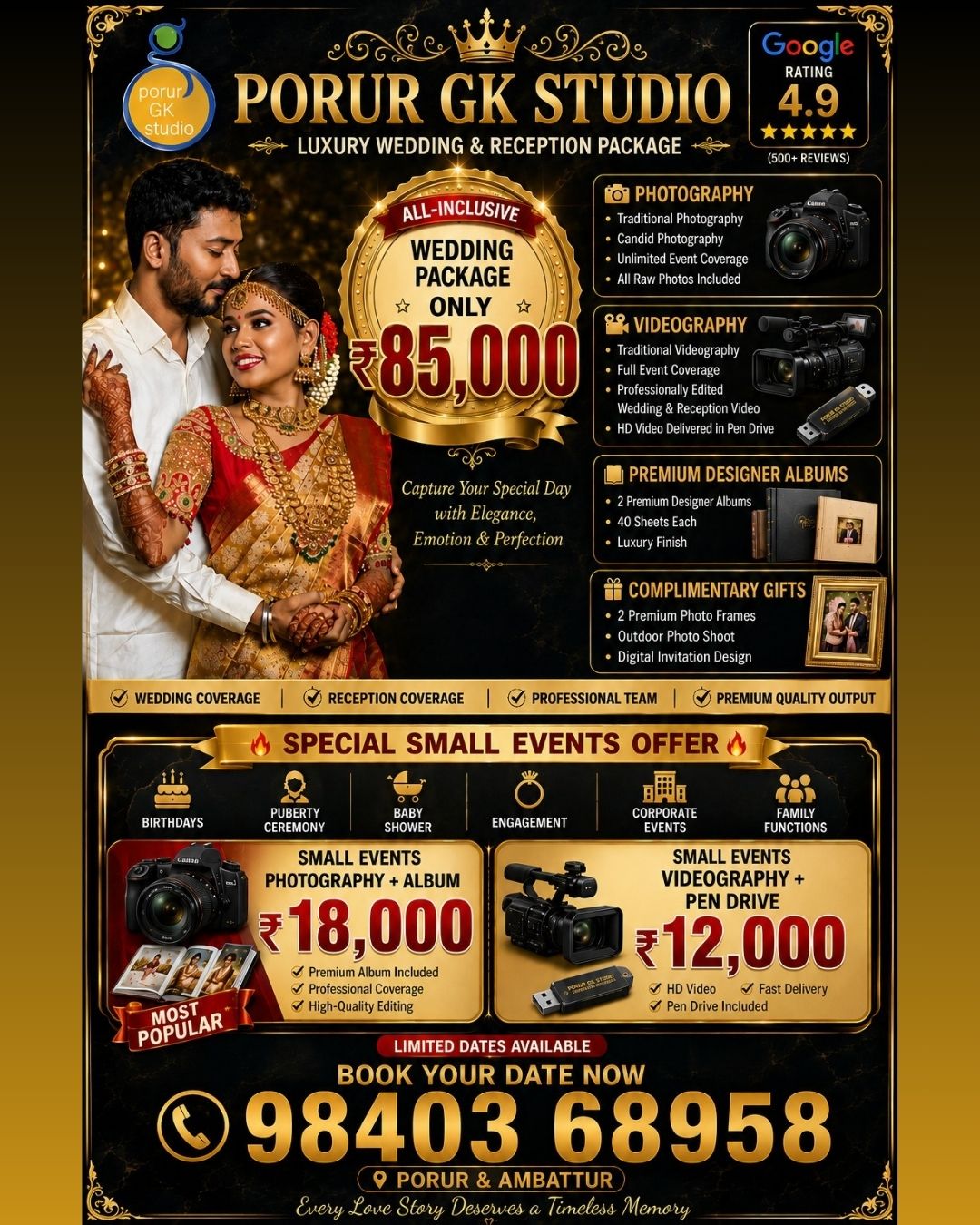 Indoorporurgkstudio Facebook ad: Your Dream Wedding, Within Your Budget!